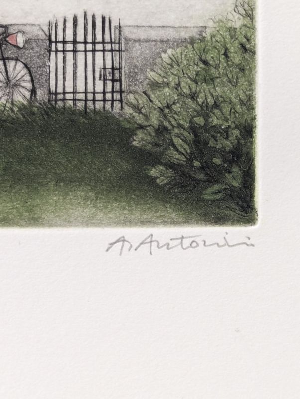 Le mur (Aquatinte) - Annapia ANTONINI