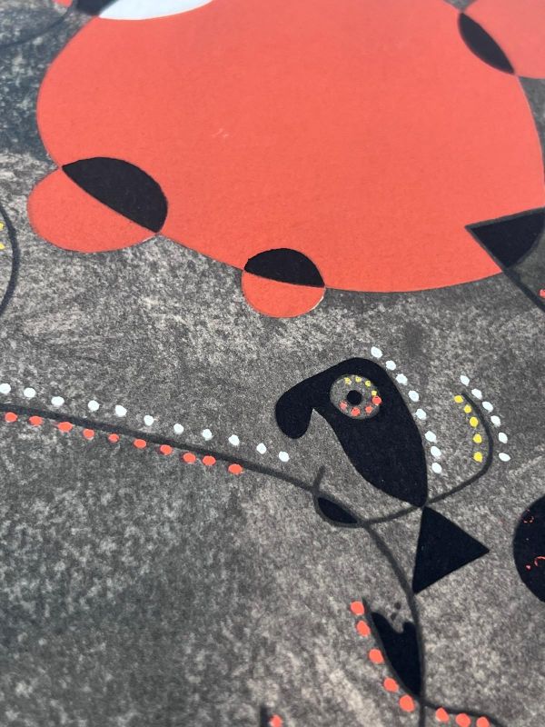 Personnage blessé (Constellations) (Plantilla) - Joan  MIRO