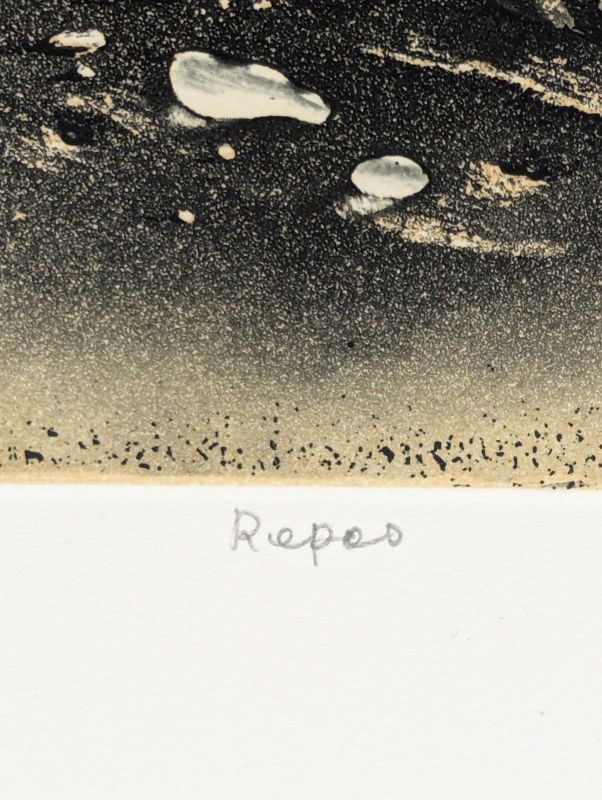 ASADA Hiroshi (1931-1997) // Repos (Aguatinta) -  Artistes Divers