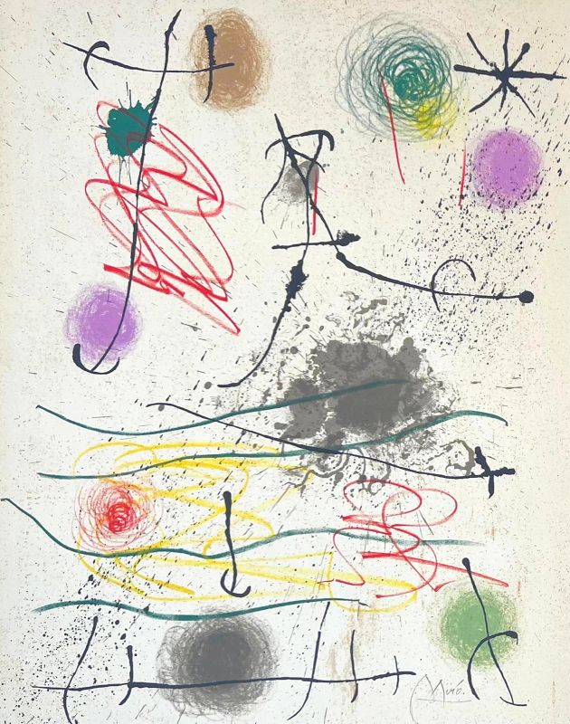 Quelques fleurs pour des amis (Lithographie) - Joan  MIRO