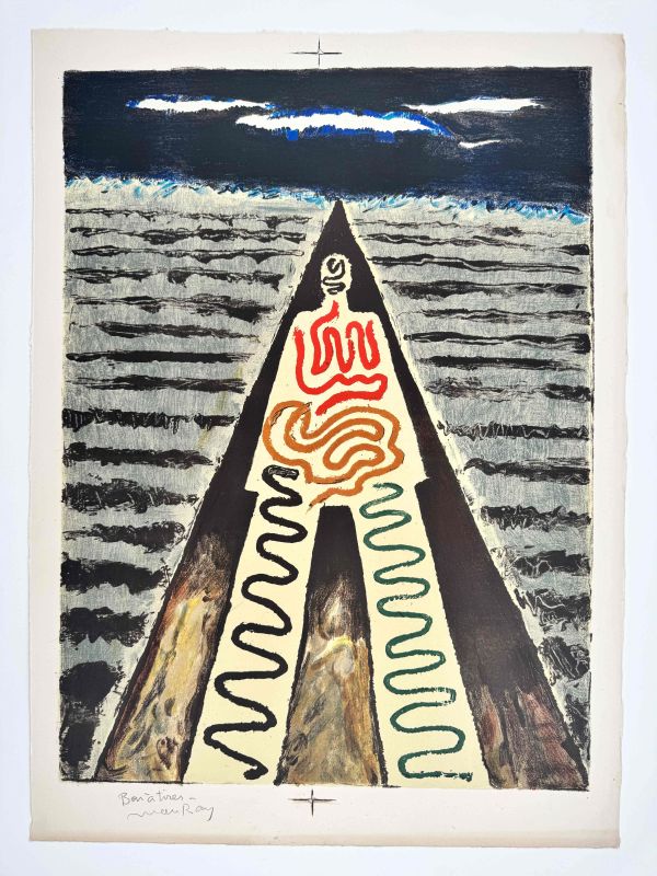 La nuit de Saint Jean de Luz (Lithographie) — MAN RAY — Avec marges