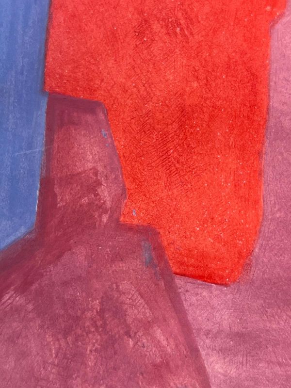 Composition in purple, blue and red (Etching and aquatint) - Serge  POLIAKOFF