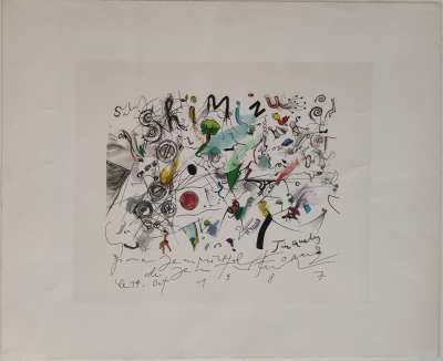 Hommage to Shimizu (Lithograph) - Jean TINGUELY