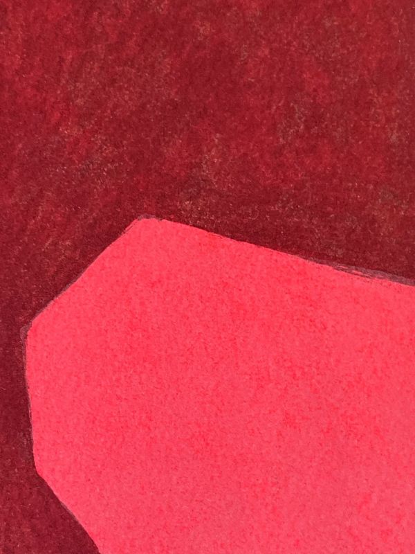 Komposition in Rot und Blau (Farblithographie) - Serge  POLIAKOFF