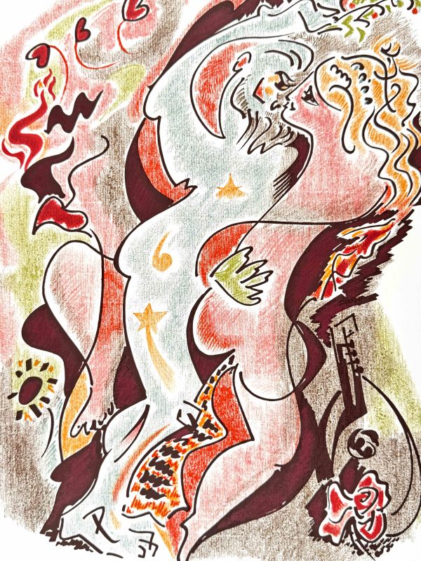 Sonette von Louise Lab&eacute; (Farblithographie) - André  MASSON