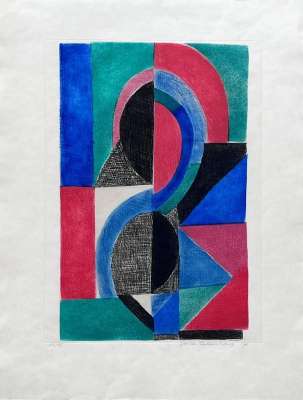 Avec moi-même (Radierung und Aquatinta) - Sonia DELAUNAY