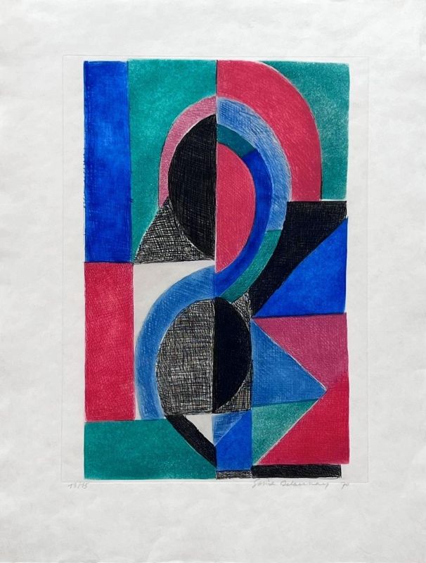 Avec moi-même (Radierung und Aquatinta) - Sonia DELAUNAY