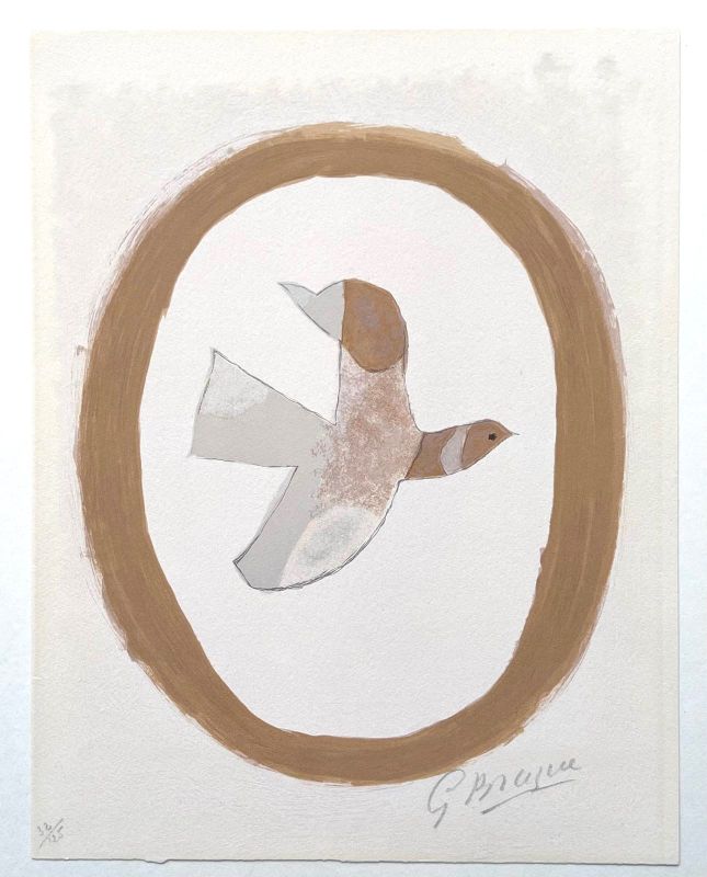 Der Vogel des Sandes (Farblithographie) - Georges BRAQUE