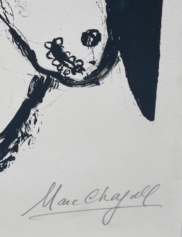El Perfil azu (Litografía) - Marc CHAGALL