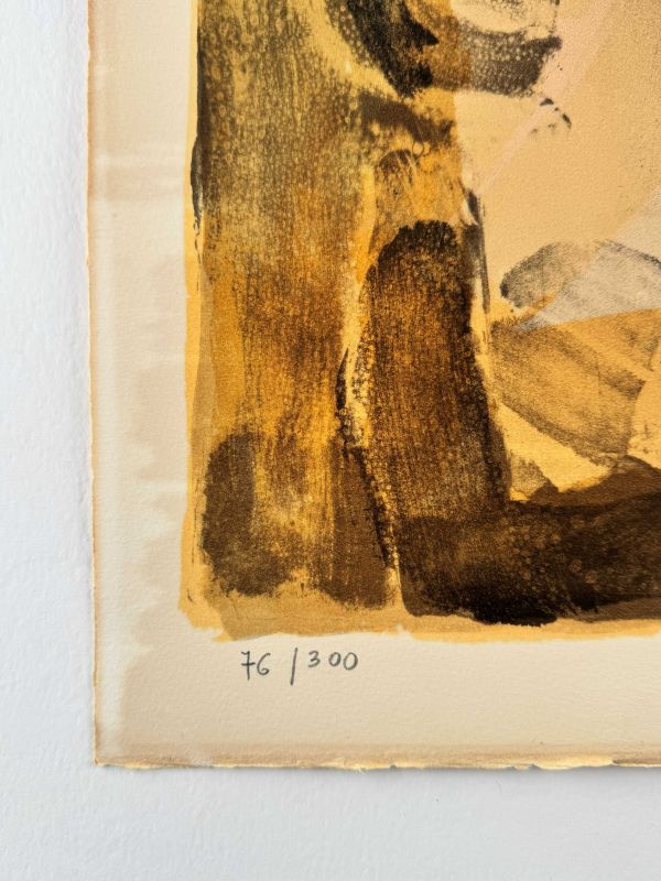 Untitled (Lithograph) — Bram VAN VELDE — Edition numbering detail