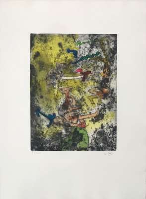 Centre Noeuds (Eau-forte) - Roberto  MATTA