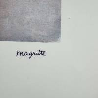 La Magie noire (Lithograph) — René MAGRITTE — Signature detail