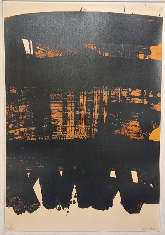 Lithografie Nr. 22 (Farblithographie) - Pierre  SOULAGES