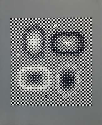 Me-Ta (Sérigraphie) - Victor  VASARELY