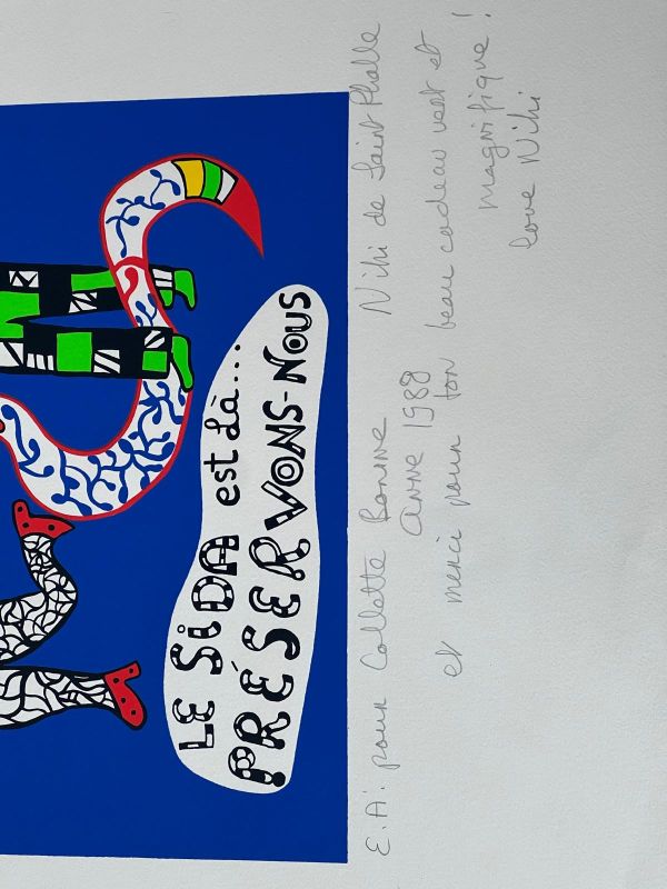 Le Sida est là… préservons-nous (Serigrafía) - Niki DE SAINT PHALLE