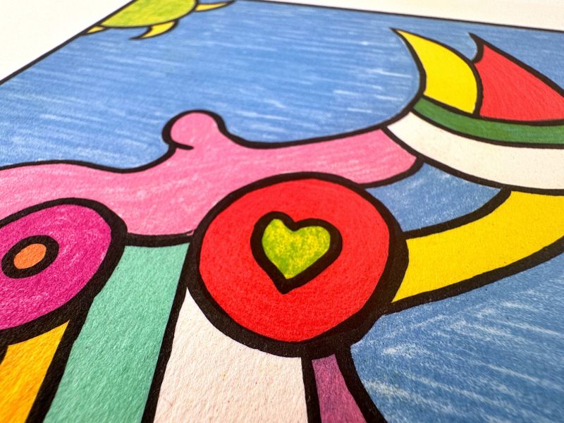 Nana arc-en-ciel (Farblithographie) - Niki DE SAINT PHALLE