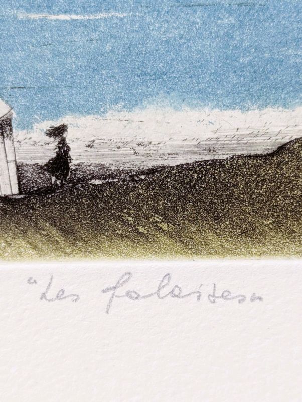 Les falaises (Aquatinte) - Annapia ANTONINI