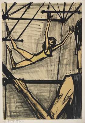 The trapeze artists (Lithograph) - Bernard BUFFET