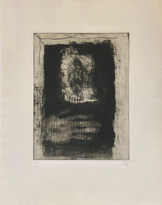 The hand (Etching and aquatint) - Antoni CLAVE