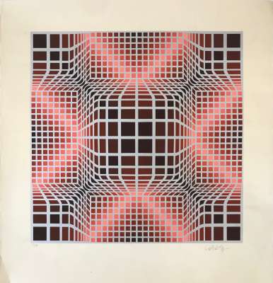 Vorosh Arg (Silksreen) - Victor  VASARELY