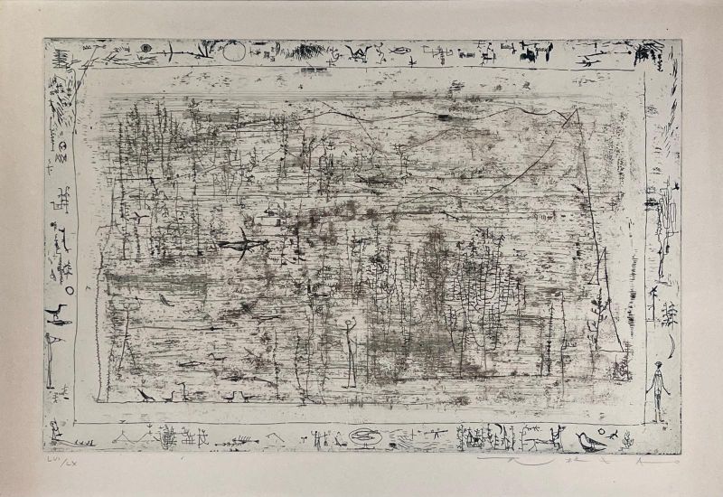 Flore et faune (Radierung) - Wou-ki  ZAO