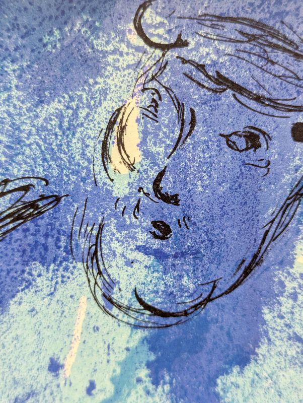 Abraham et Sarah (Farblithographie) - Marc CHAGALL