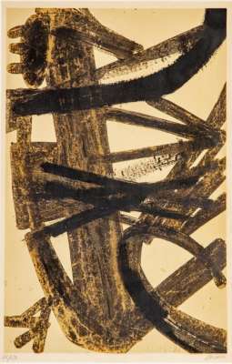 Peinture 1947 - 1960 (Lithographie) - Pierre  SOULAGES