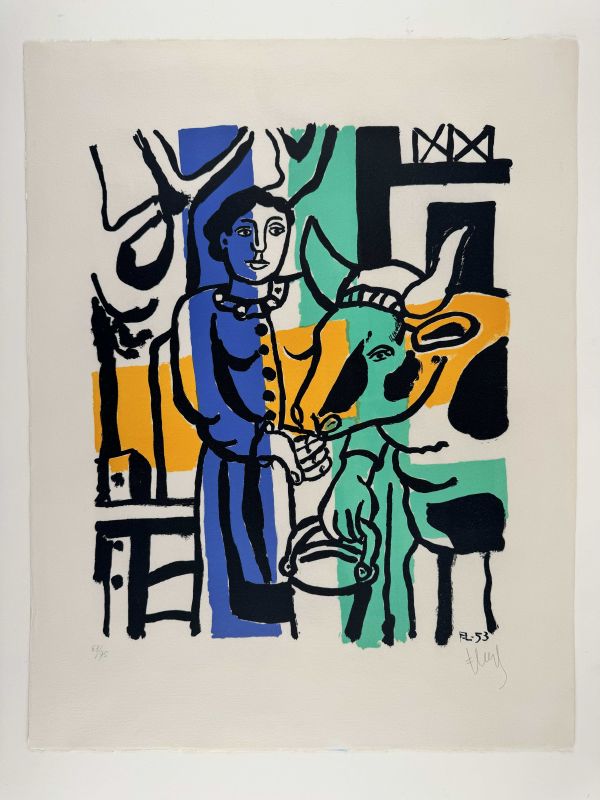 La Vach&egrave;re (Lithographie) - Fernand LEGER