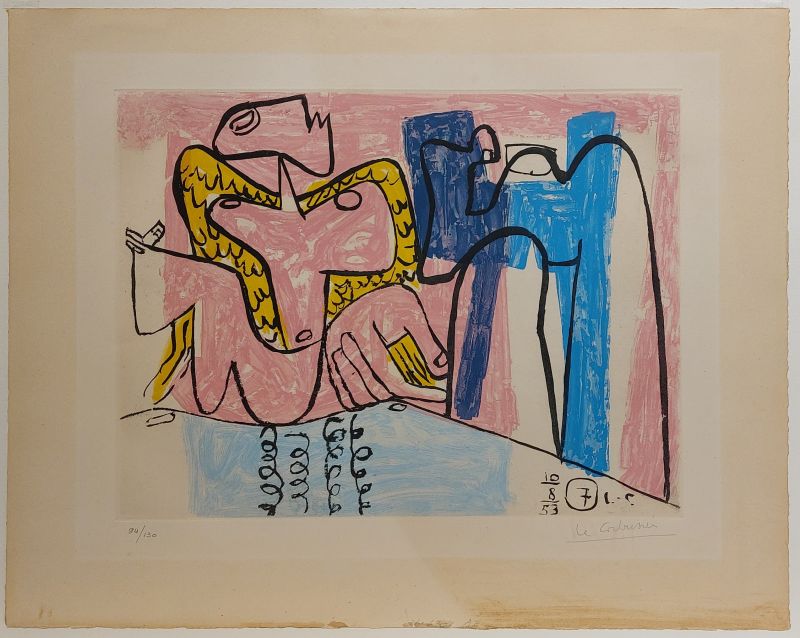 Unité, Planche n°7 (Eau-forte et aquatinte) -  LE CORBUSIER