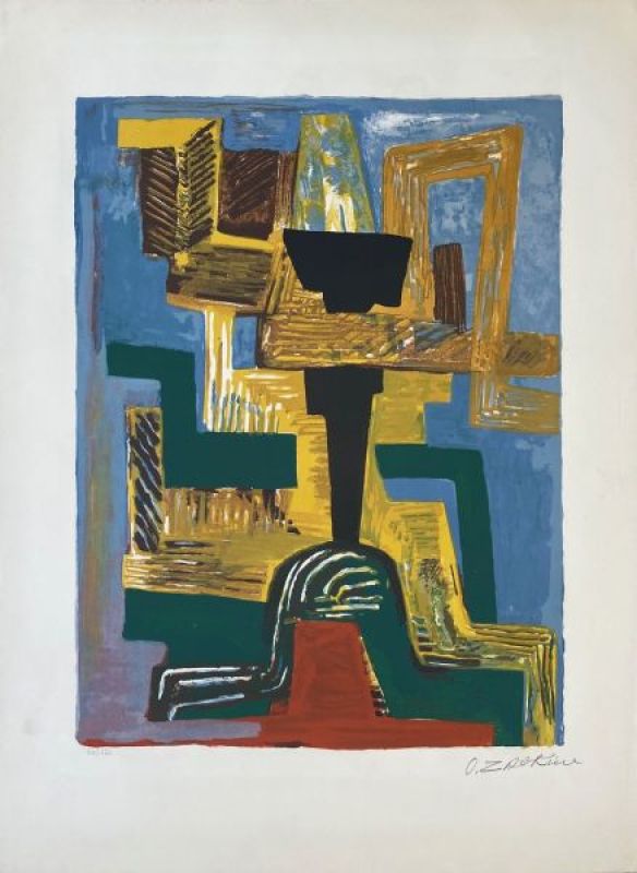 Dieu noir (Lithographie) - Ossip  ZADKINE