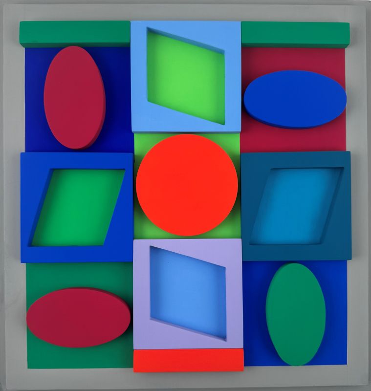Turkiz positif (Skulptur) - Victor  VASARELY