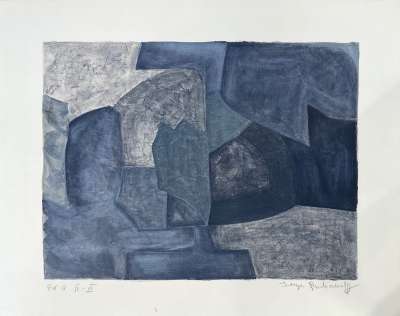 Composition grise L59 (Lithographie) - Serge  POLIAKOFF