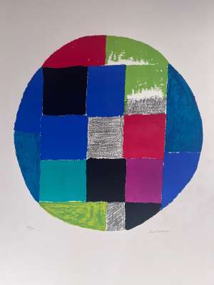 Circular composition (Lithograph) - Sonia DELAUNAY