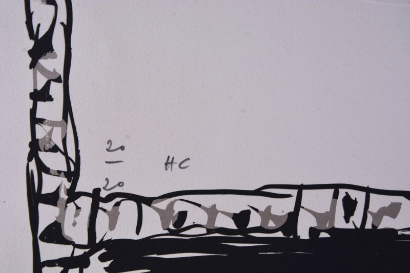 Serpiente II (Litografía) - Pierre ALECHINSKY