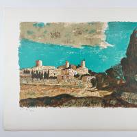 Roland Oudot (1897-1981) // Village provençal (Lithographie) — Artistes Divers