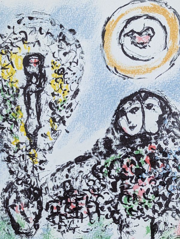 La Mise en mots (Lithograph) - Marc CHAGALL