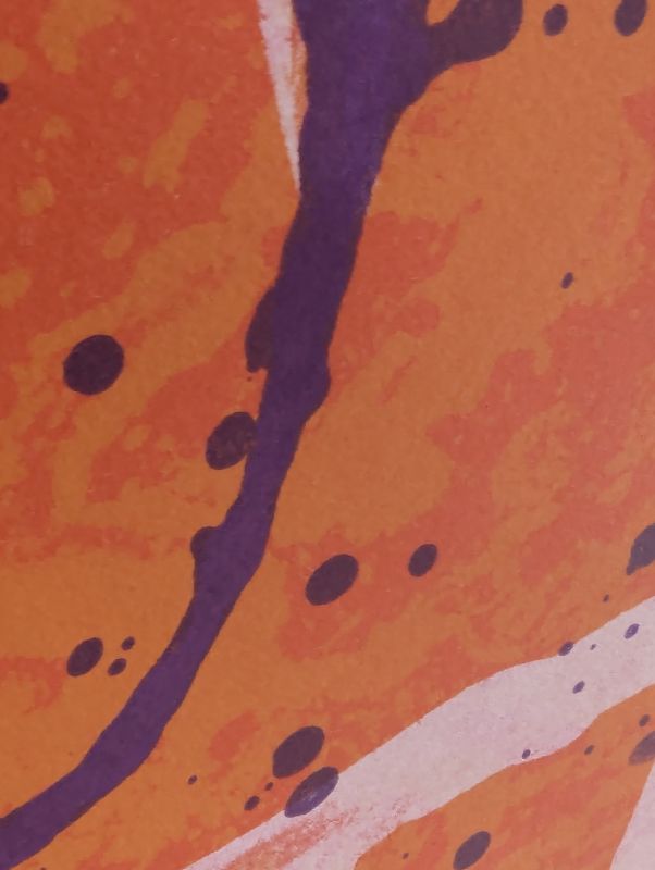 Cabalgada - Rojo Violeta (Litografía) - Joan  MIRO