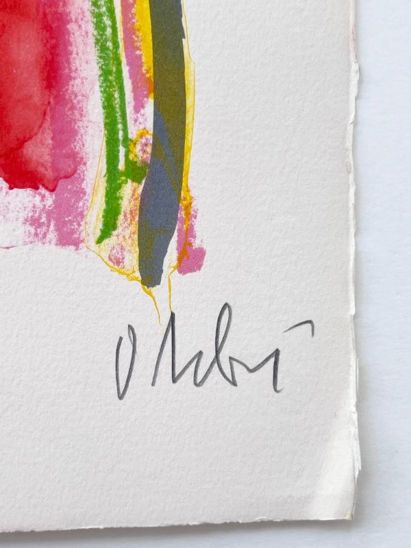 The Red Curtain (Satie) (Lithograph) - Olivier DEBRE