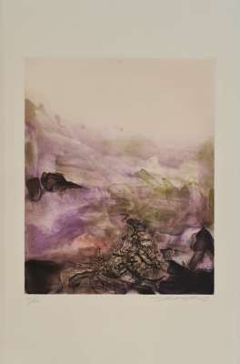 Canto Pisan (Plate 5) (Etching and aquatint) - Wou-ki  ZAO