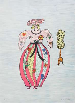 El vestido (Litografía) - Niki DE SAINT PHALLE