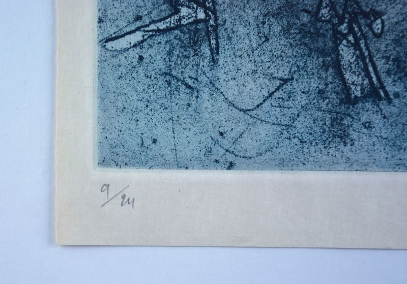 Die Stimmen (Radierung und Aquatinta) - Roberto  MATTA