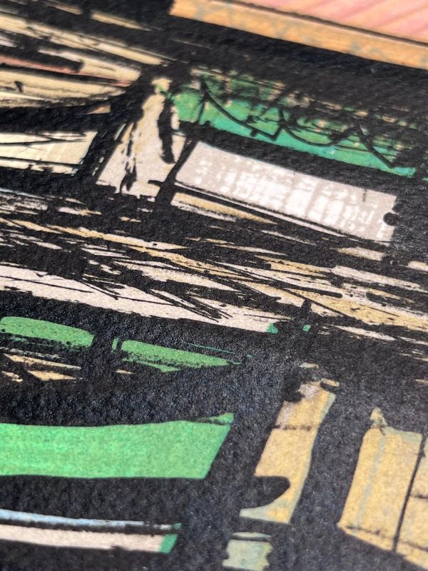 El puerto pesquero (Litografía) - Bernard BUFFET