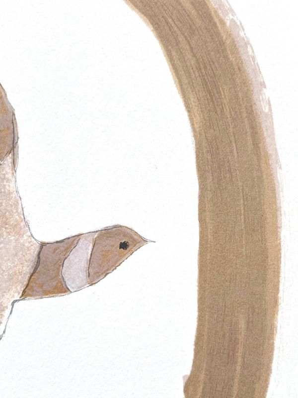 Der Vogel des Sandes (Farblithographie) - Georges BRAQUE