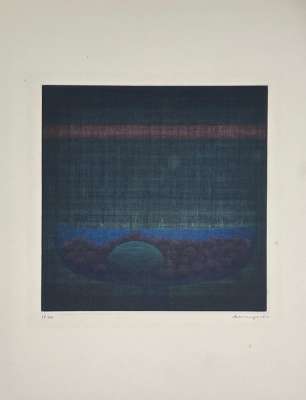 Yozo HAMAGUCHI (1909-2000) // Lemon and Cherries (Mezzotinto) -  Artistes Divers