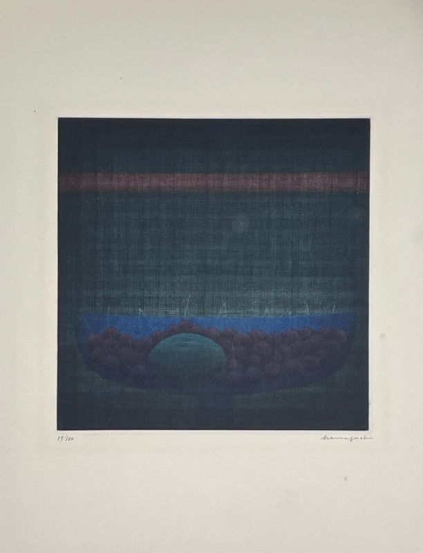 Yozo HAMAGUCHI (1909-2000) // Lemon and Cherries (Mezzotinto) -  Artistes Divers