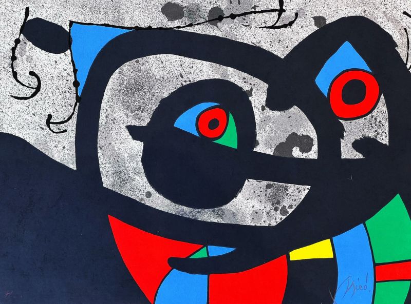 Le Lézard aux plumes d'or (Lithographie) - Joan  MIRO