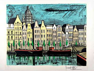 El Singel Amsterdam (Litografía) - Bernard BUFFET