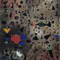 Femmes au bord du lac à la surface irisée par le passage d'un cygne (Constellations) (Pochoir) — Joan MIRO