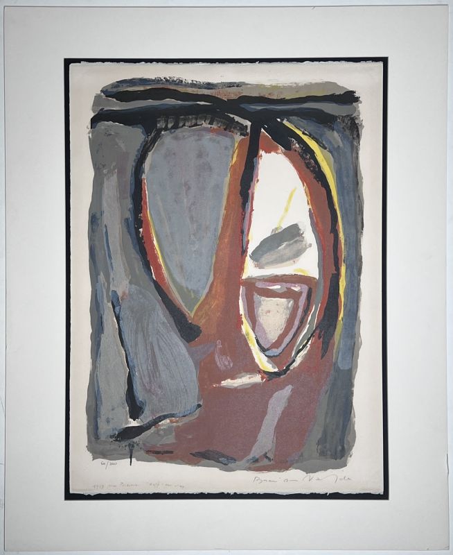 Kopf (Farblithographie) - Bram   VAN VELDE