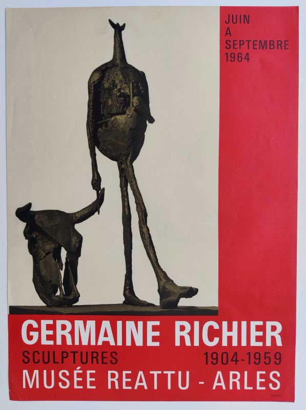 Germaine Richier (1902-1959) // Musée Réattu, Arles 1964 (Affiche) -  Artistes Divers